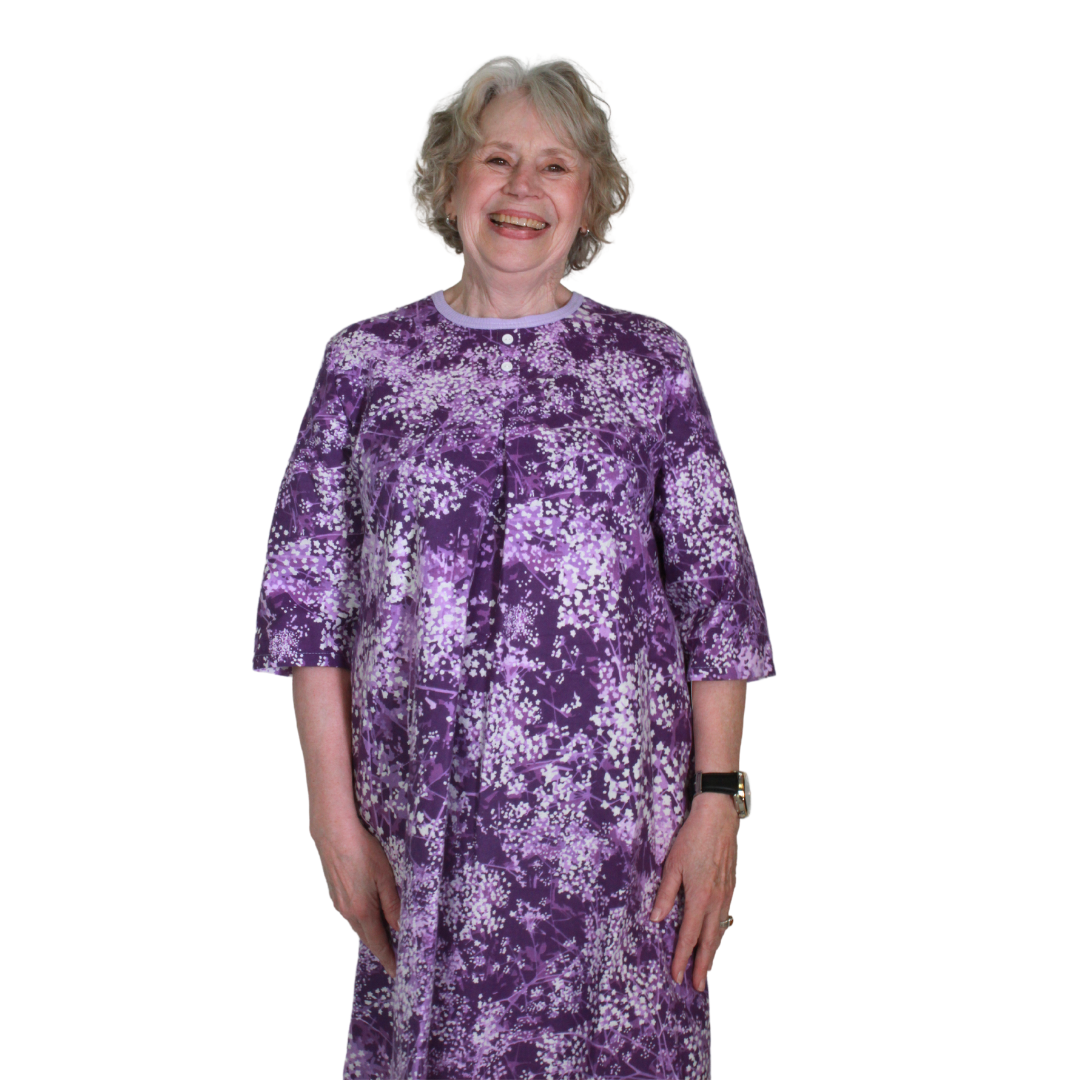 Adaptive Flannel Nightgown – Geri Fashions