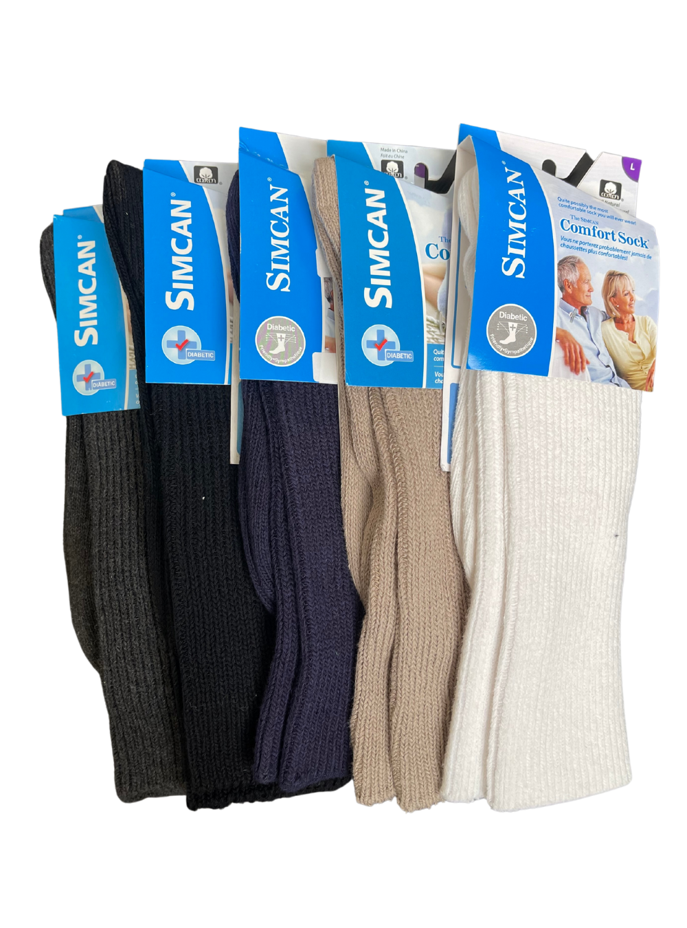 Diabetic Slipper Socks With Gripper Soles - Easy Comforts
