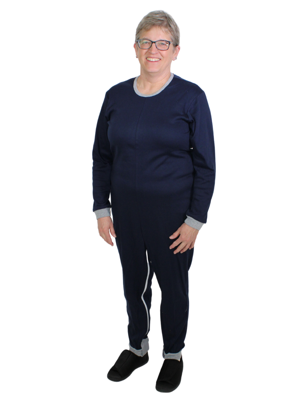 Women's Basic Adaptive Sweatsuit with Collar Adaptive Clothing for