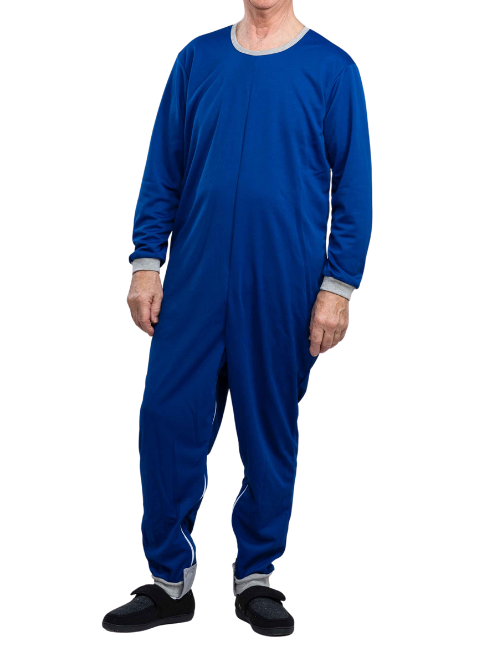 Unisex Anti-Strip Nighttime Jumpsuit- Long
