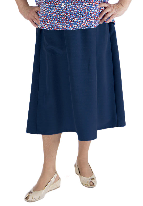 0CJ3-GAB-Adaptive Skirt In Gabardine
