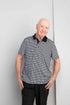 adaptive-polo-short-sleeves-strech-knit-plaid-pattern-black-white
