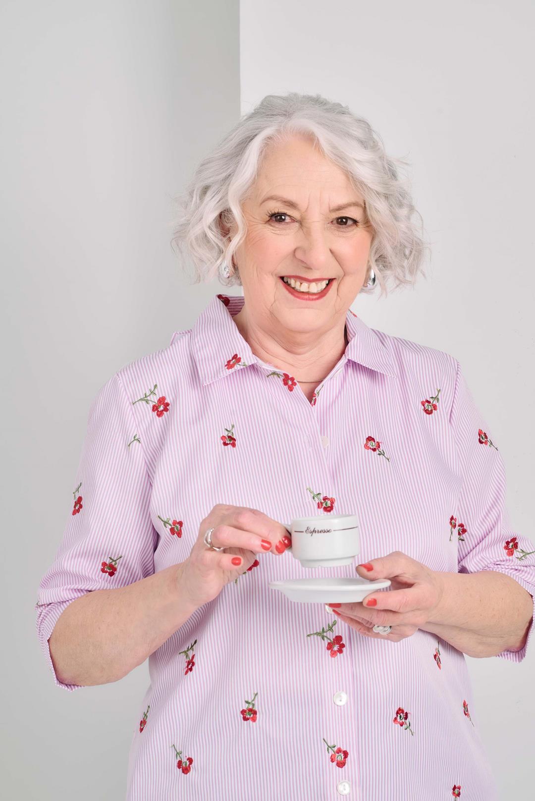 1KB126-2D134P-Adaptive Blouse, 3/4 sleeves