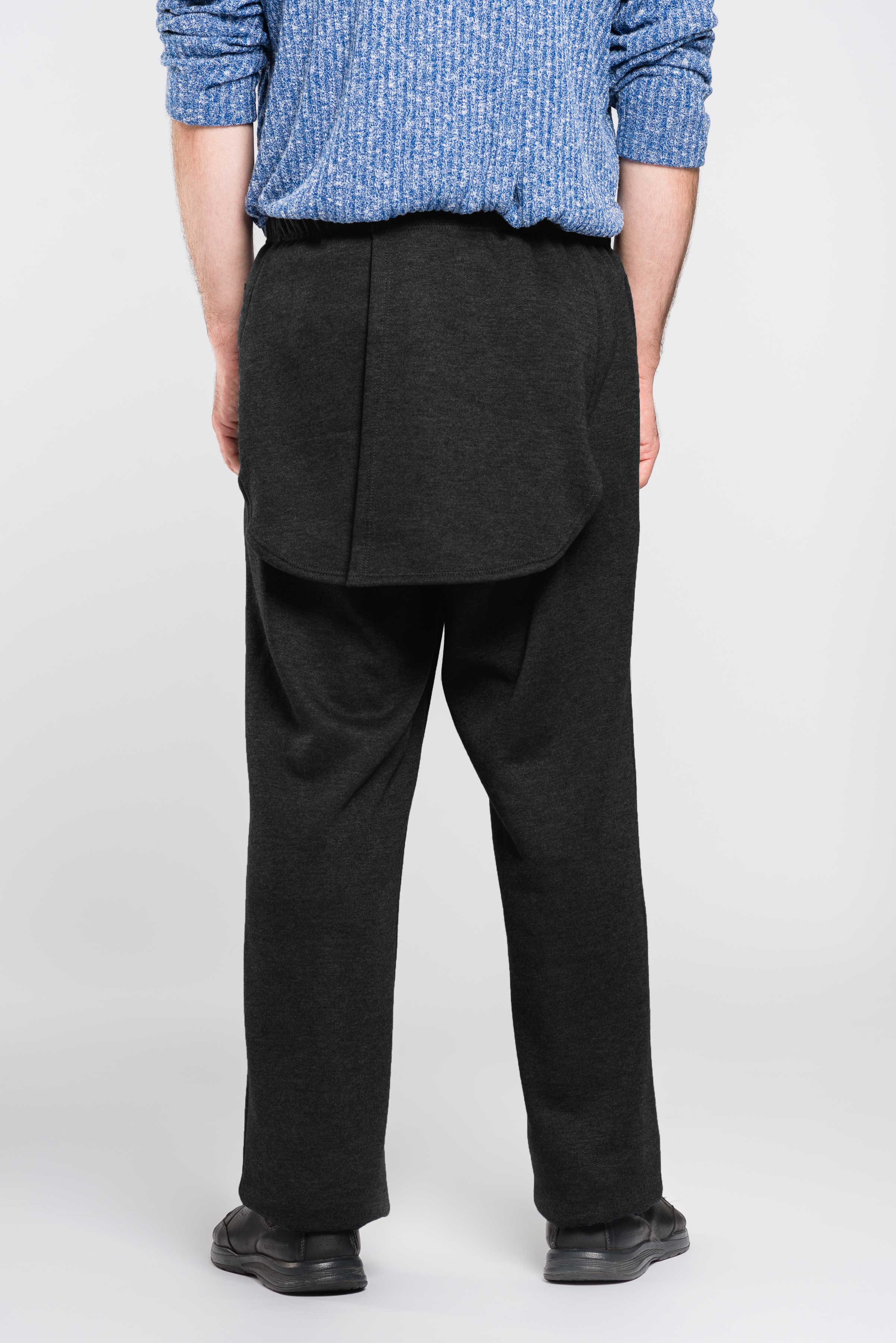 These adaptive pants offer easy access and discretion while providing comfort with a soft polyester/cotton blend. Machine-washable for convenience, these pants are designed to support men with incontinence. Say goodbye to discomfort and hello to hassle-fr