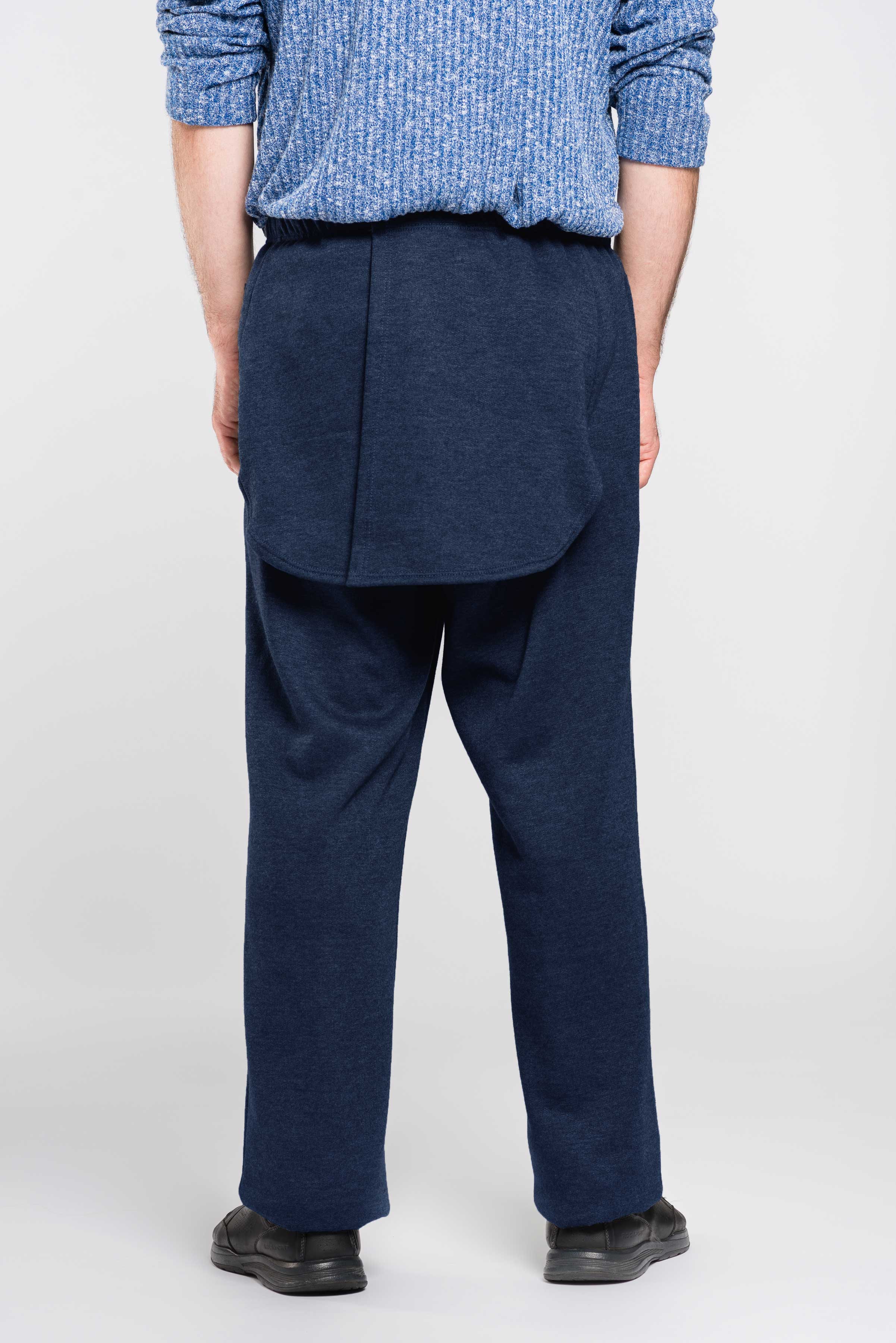 These adaptive pants offer easy access and discretion while providing comfort with a soft polyester/cotton blend. Machine-washable for convenience, these pants are designed to support men with incontinence. Say goodbye to discomfort and hello to hassle-fr