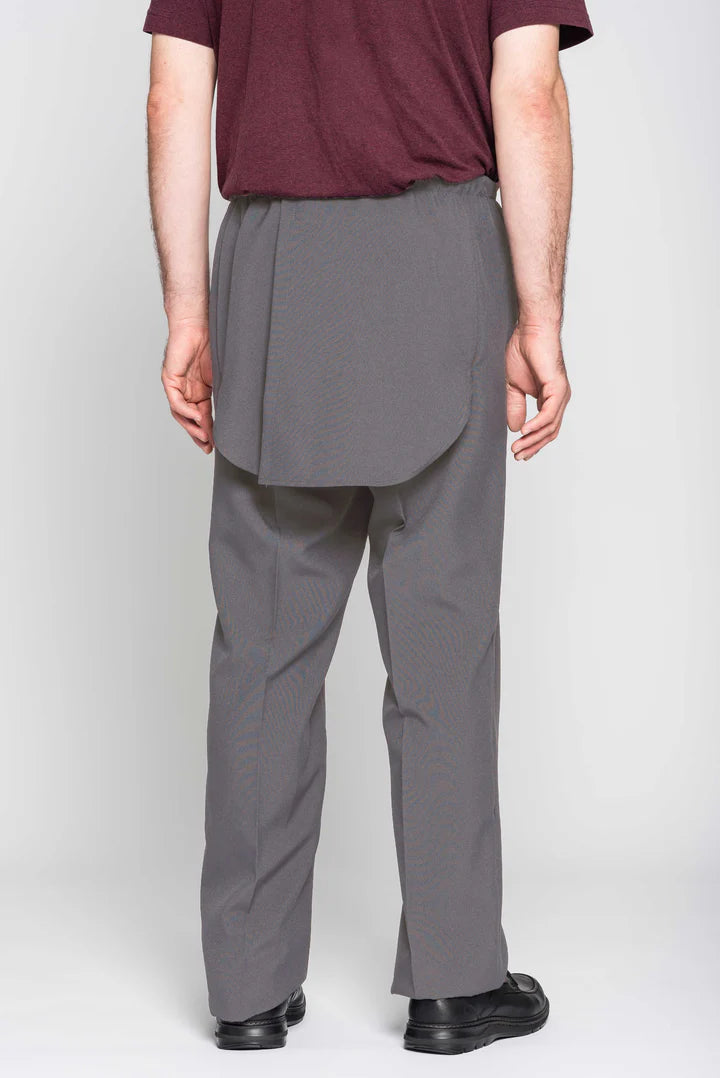 Adaptive Men's Gabardine Seatless Pant - Dark Grey