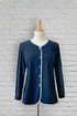 1LT310-0O118-Adaptive Top, Fake Cardigan, Long Sleeves