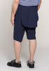 Introducing our versatile and stylish adaptive bermuda shorts for men! With a large back that closes with metal snaps, these shorts provide a comfortable and adaptive fit. Made with machine-washable polyester, they are perfect for summer wear. Upgrade you