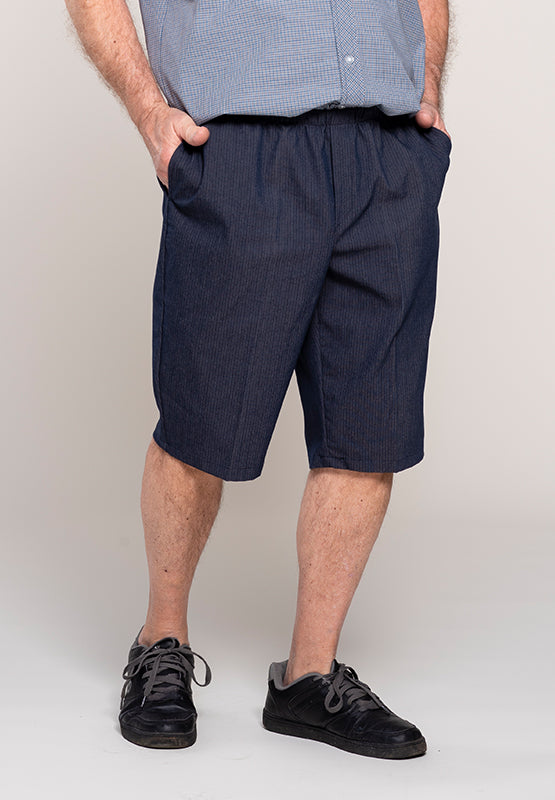 Stay cool and comfortable this summer with our adaptive bermuda shorts. Featuring large side openings with metal snaps for easy closure, these shorts are perfect for warm weather. Made with machine-washable polyester for convenience.