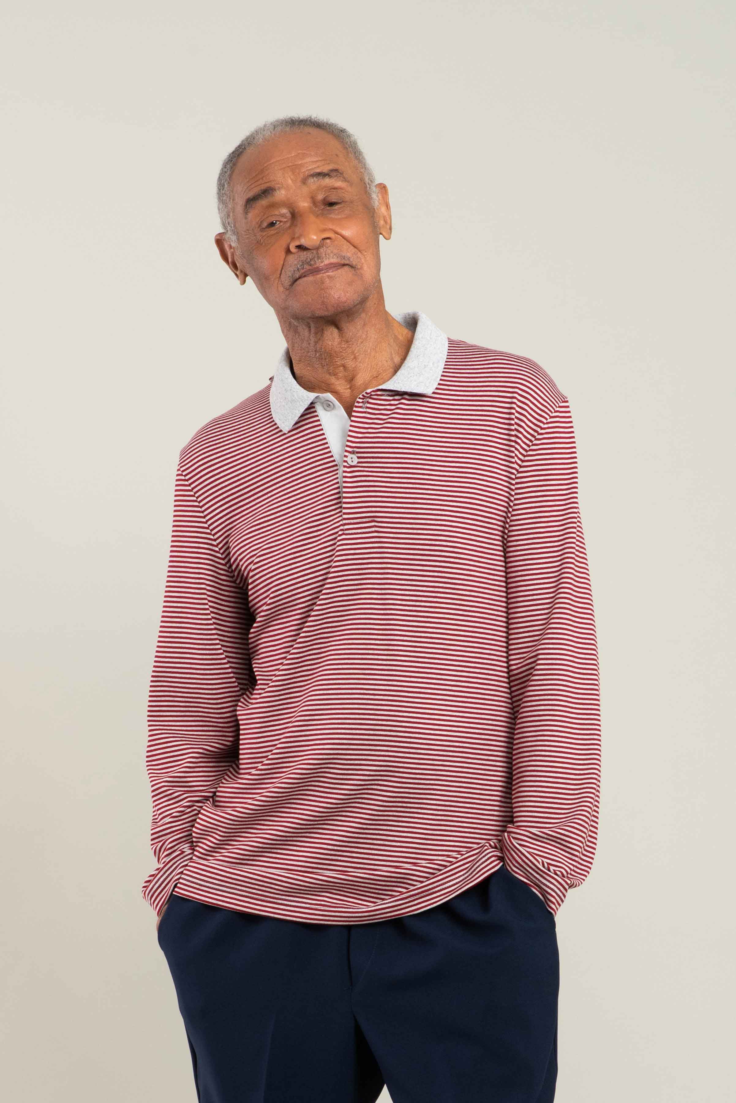 1NHT121-1W602-Adaptive Polo, Long Sleeves