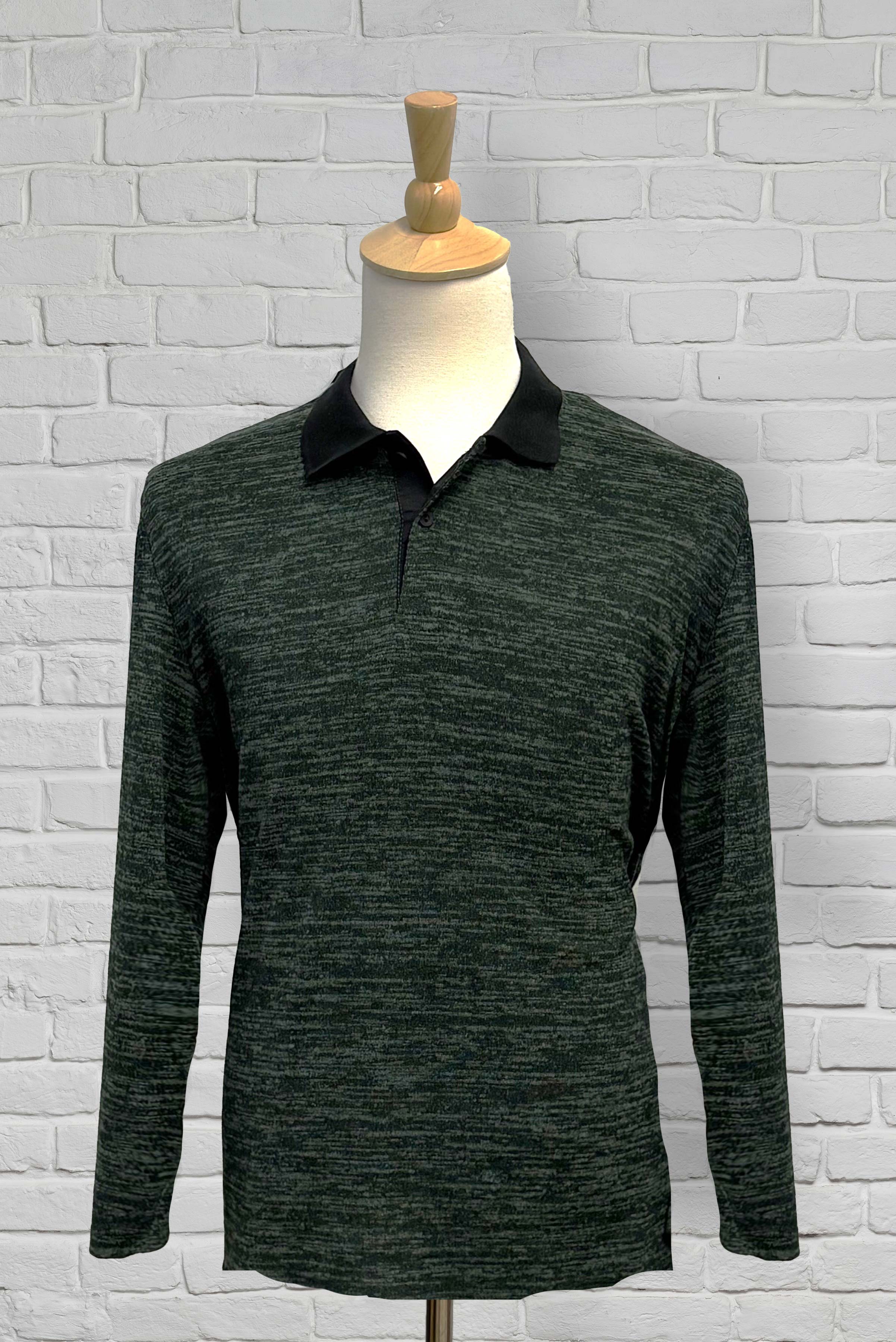 Men's Adaptive Long Sleeve Polo - Green