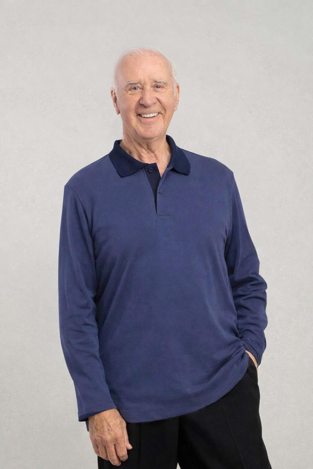 1NHT121-2C140D-Adaptive Polo, Long Sleeves