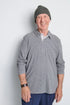 Men's Adaptive Long Sleeve Polo - Grey