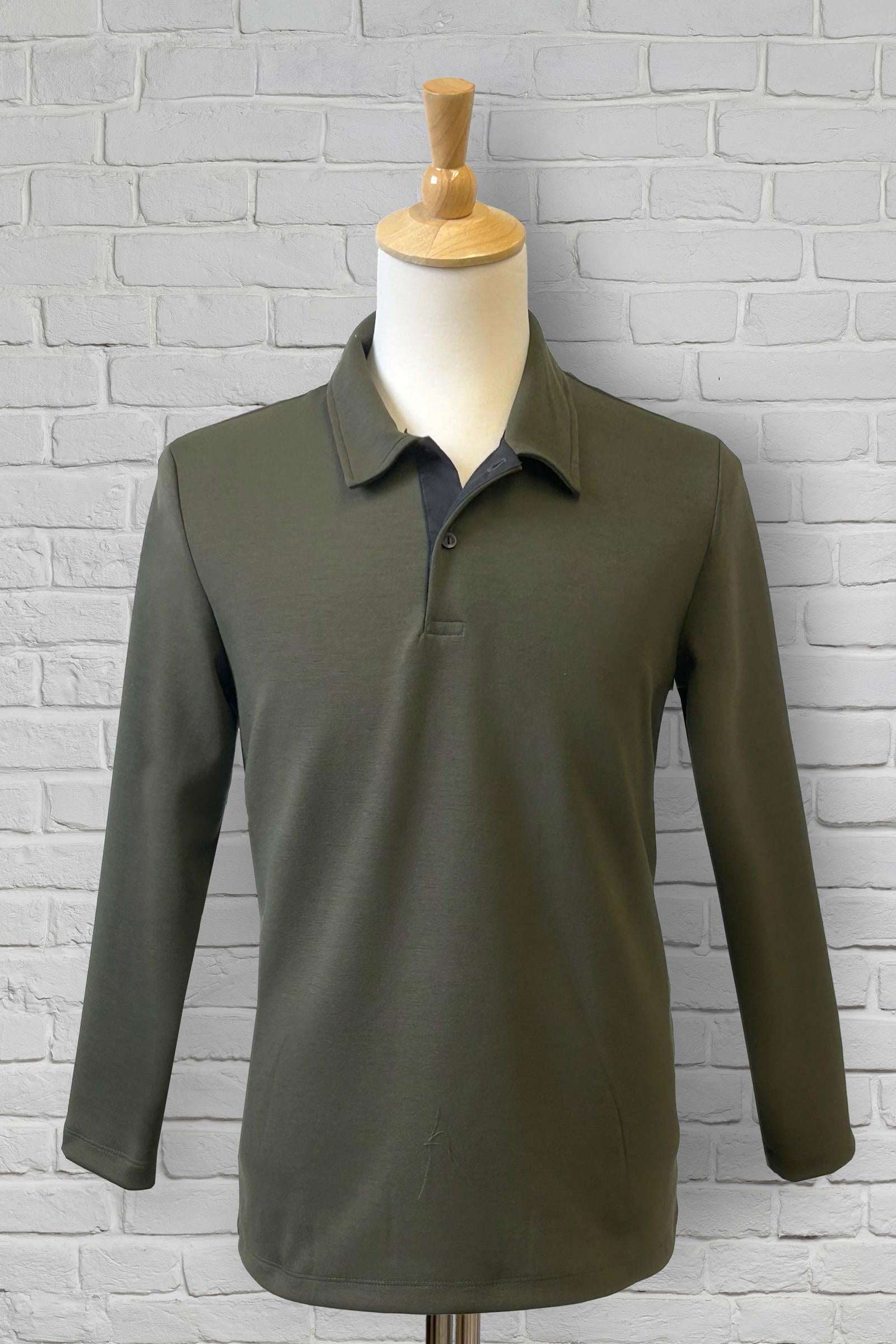 1NHT121-2C615-Adaptive Polo, Long Sleeves