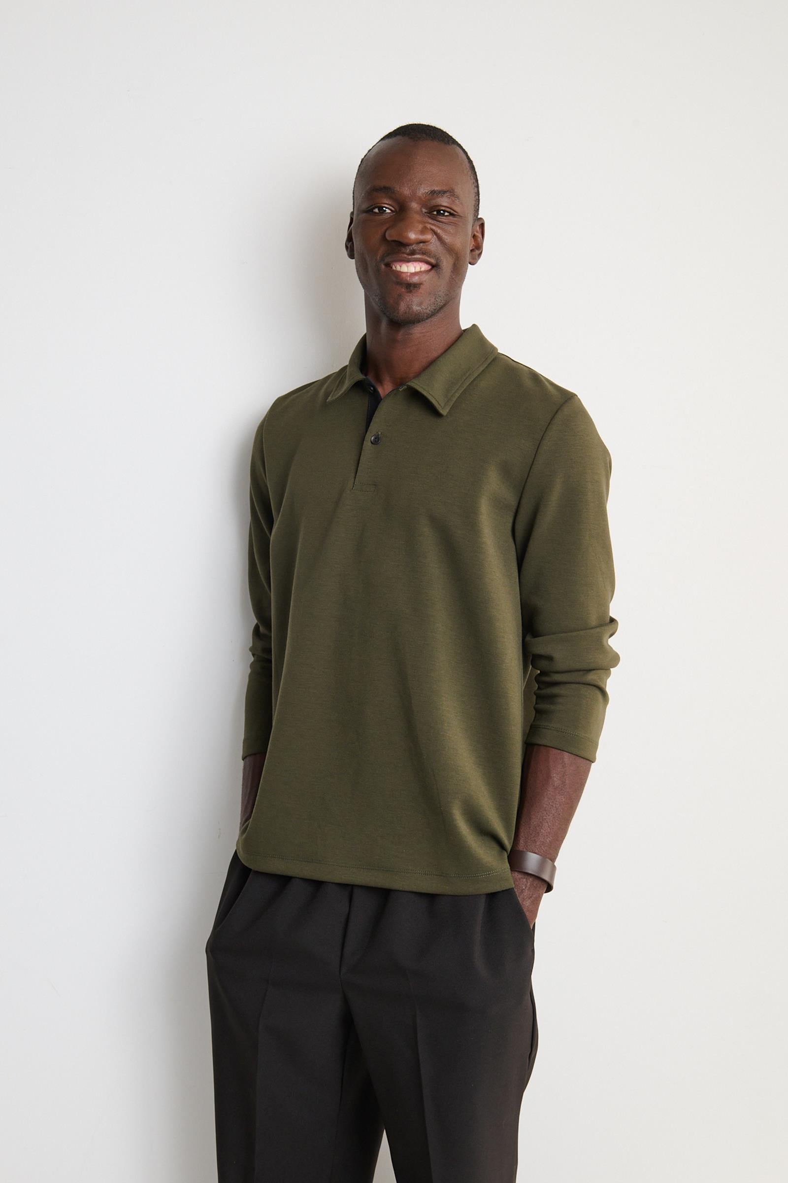 1NHT121-2C615-Adaptive Polo, Long Sleeves