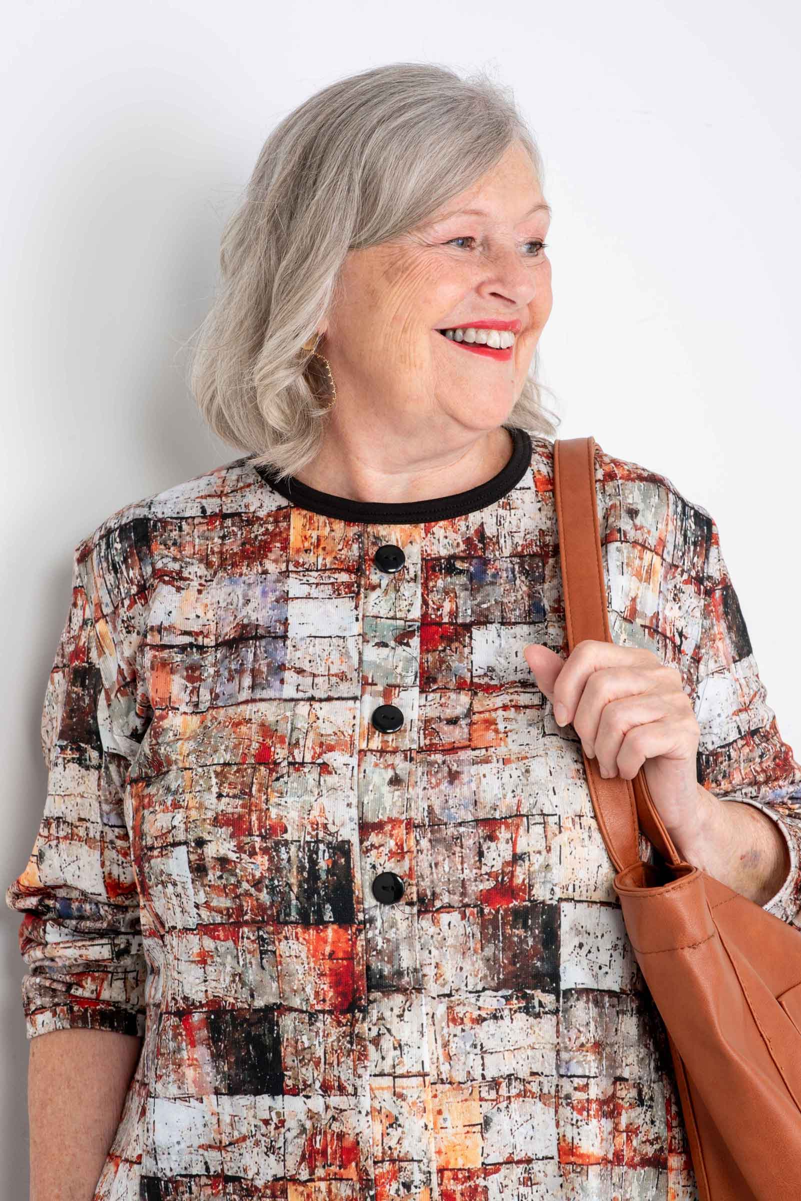 1QT348-2A121-Adaptive Top, Fake Cardigan