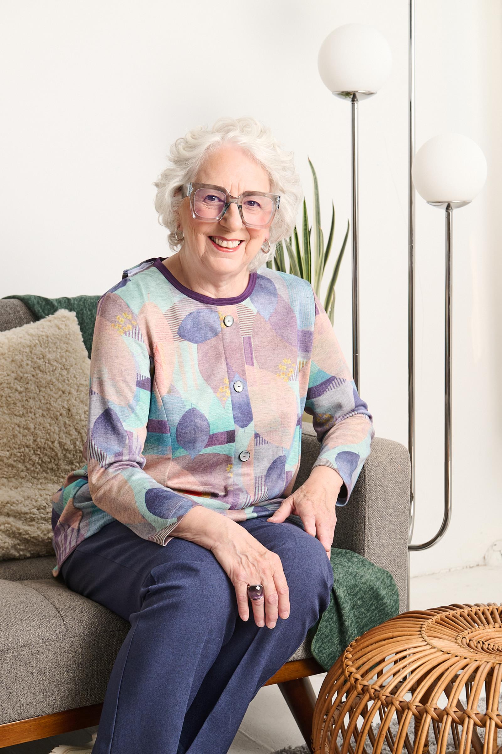 1QT348-2C112-Adaptive Cardigan, Fake Buttoning