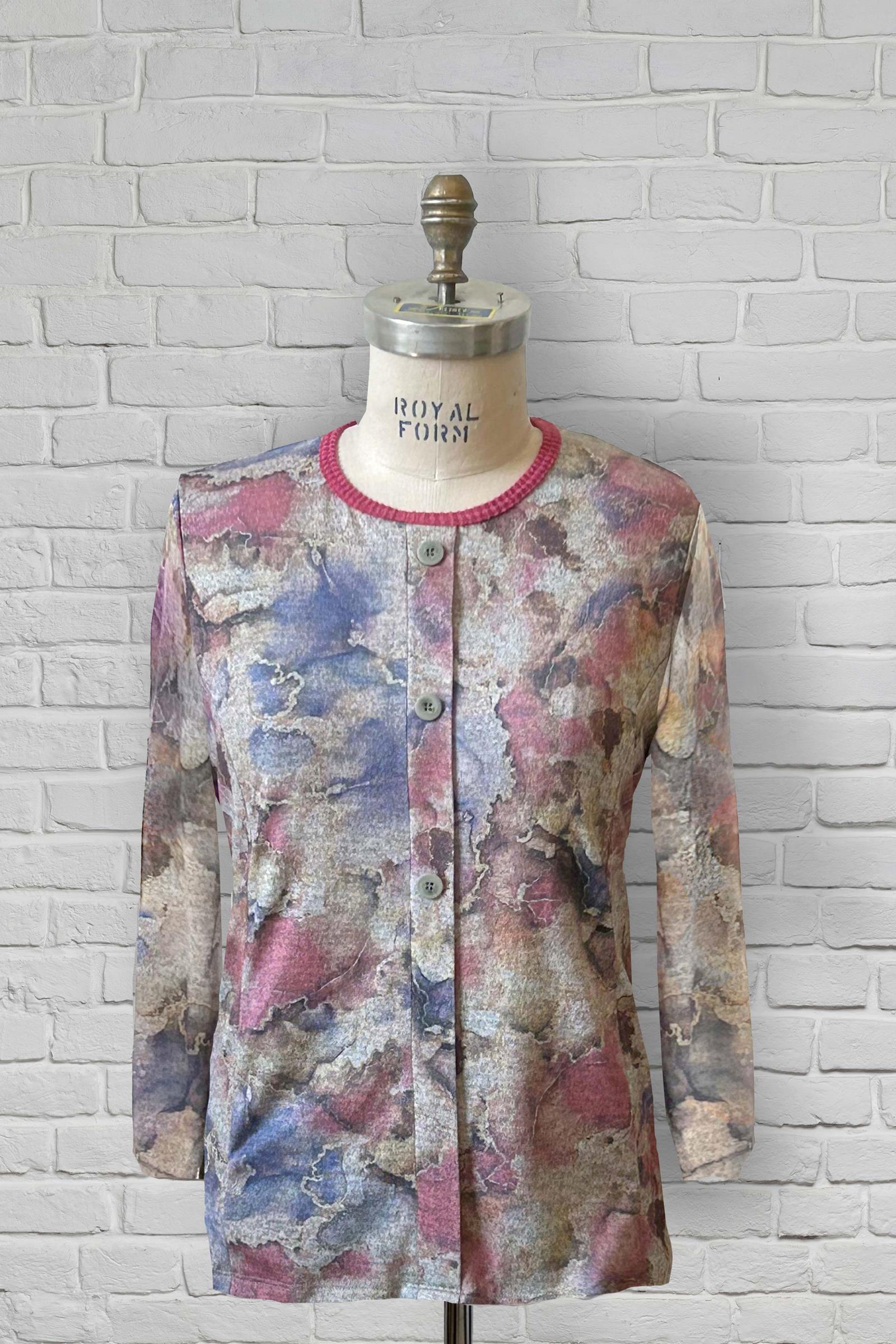 1QT348-2C132-Adaptive Cardigan, Fake Buttoning