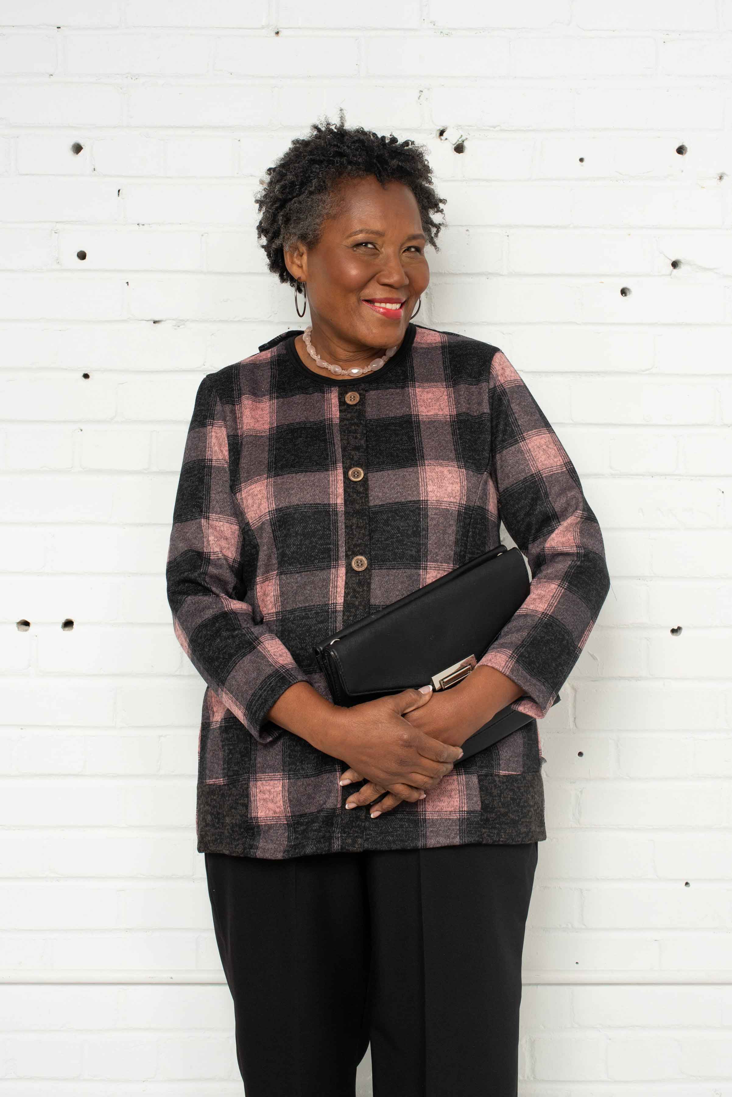 1QT348-1W105-Adaptive Top, Fake Cardigan