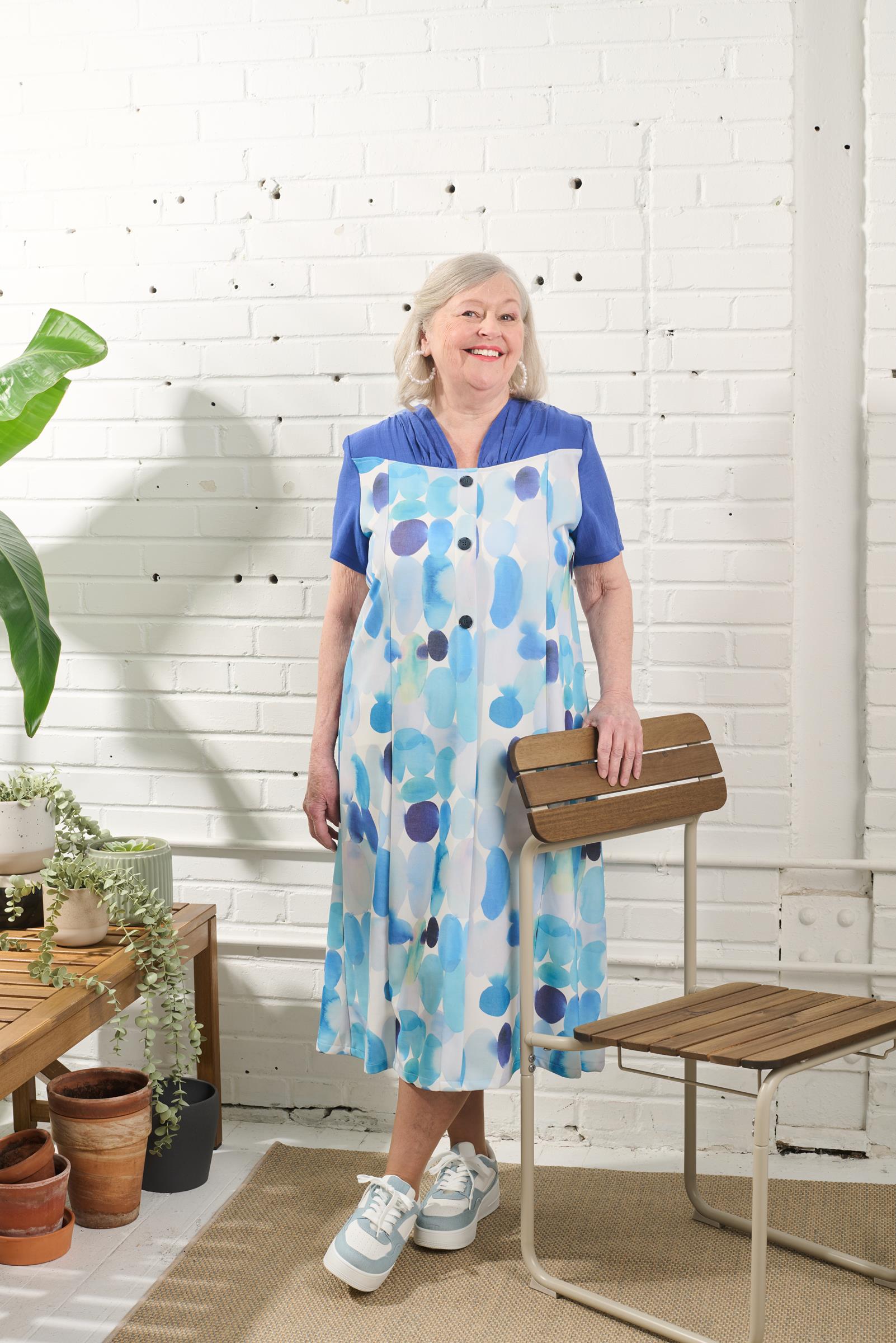 1RR695-2B110-Adaptive Dress, Fake Fastening, S Sl