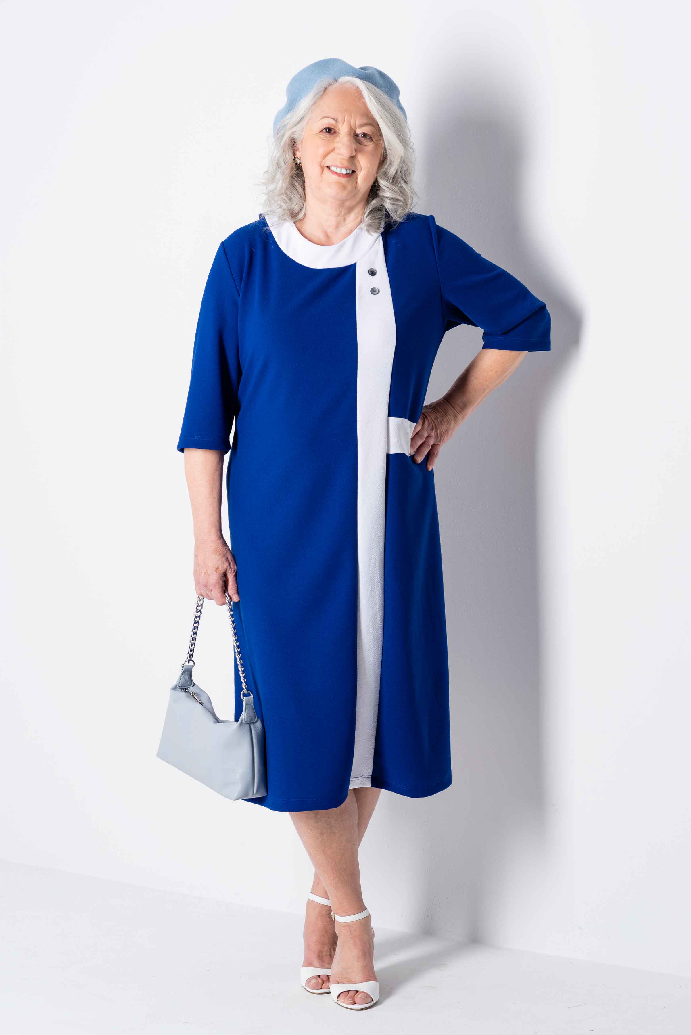 1TR705-Adaptive Dress With Round Neck