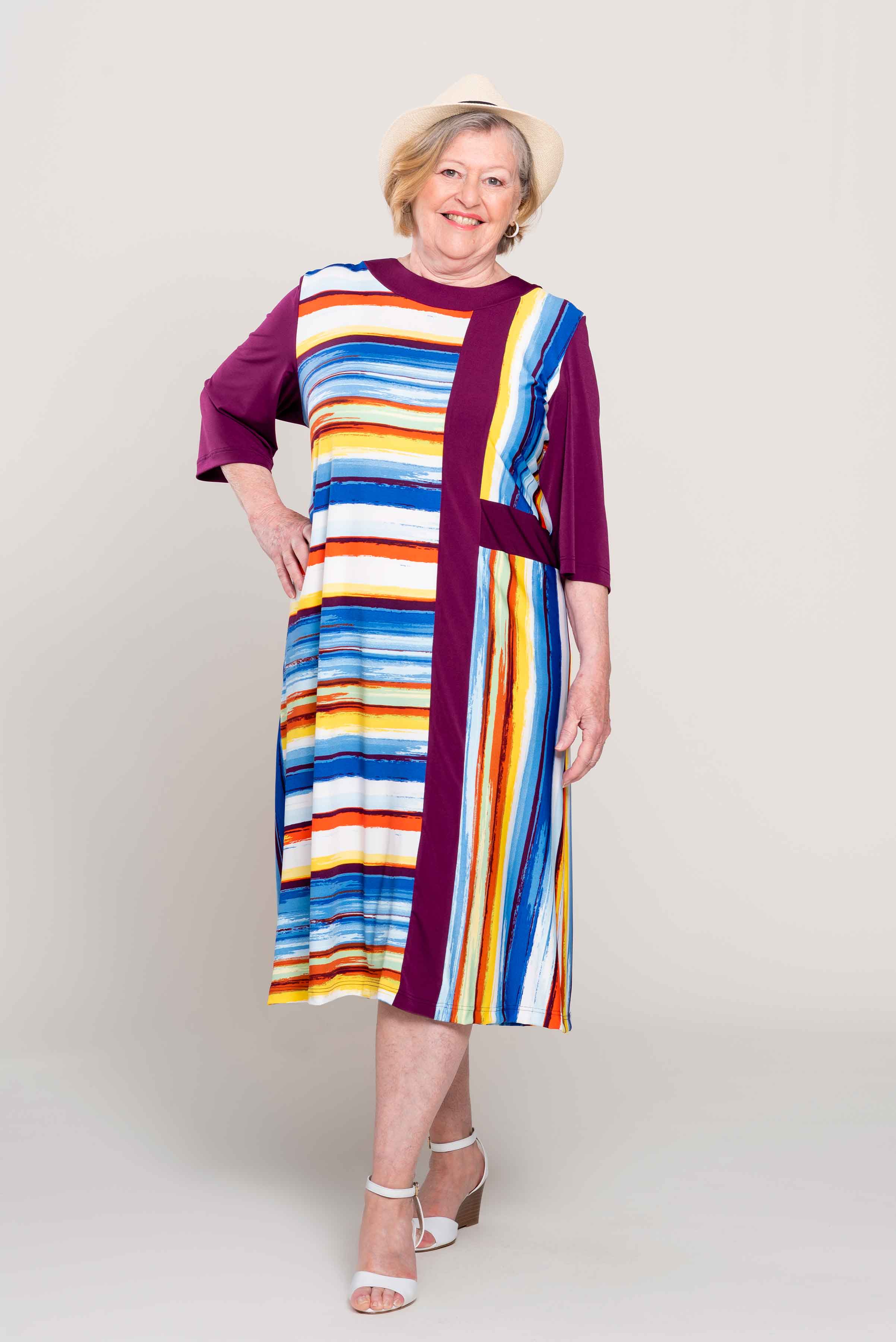 1TR705-Adaptive Dress With Round Neck