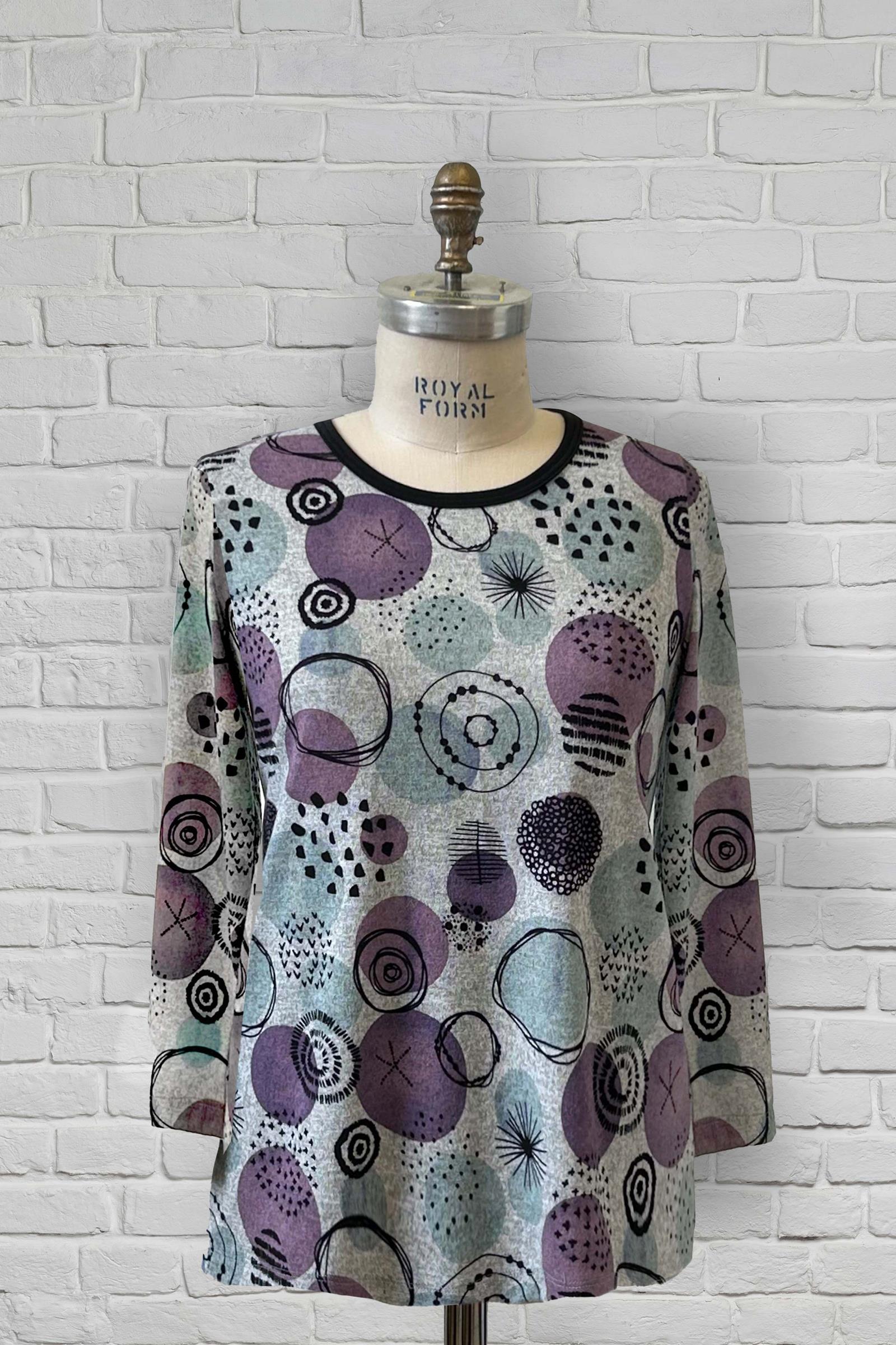 1UT367-2C100-Adaptive Basic Top With Round Neck