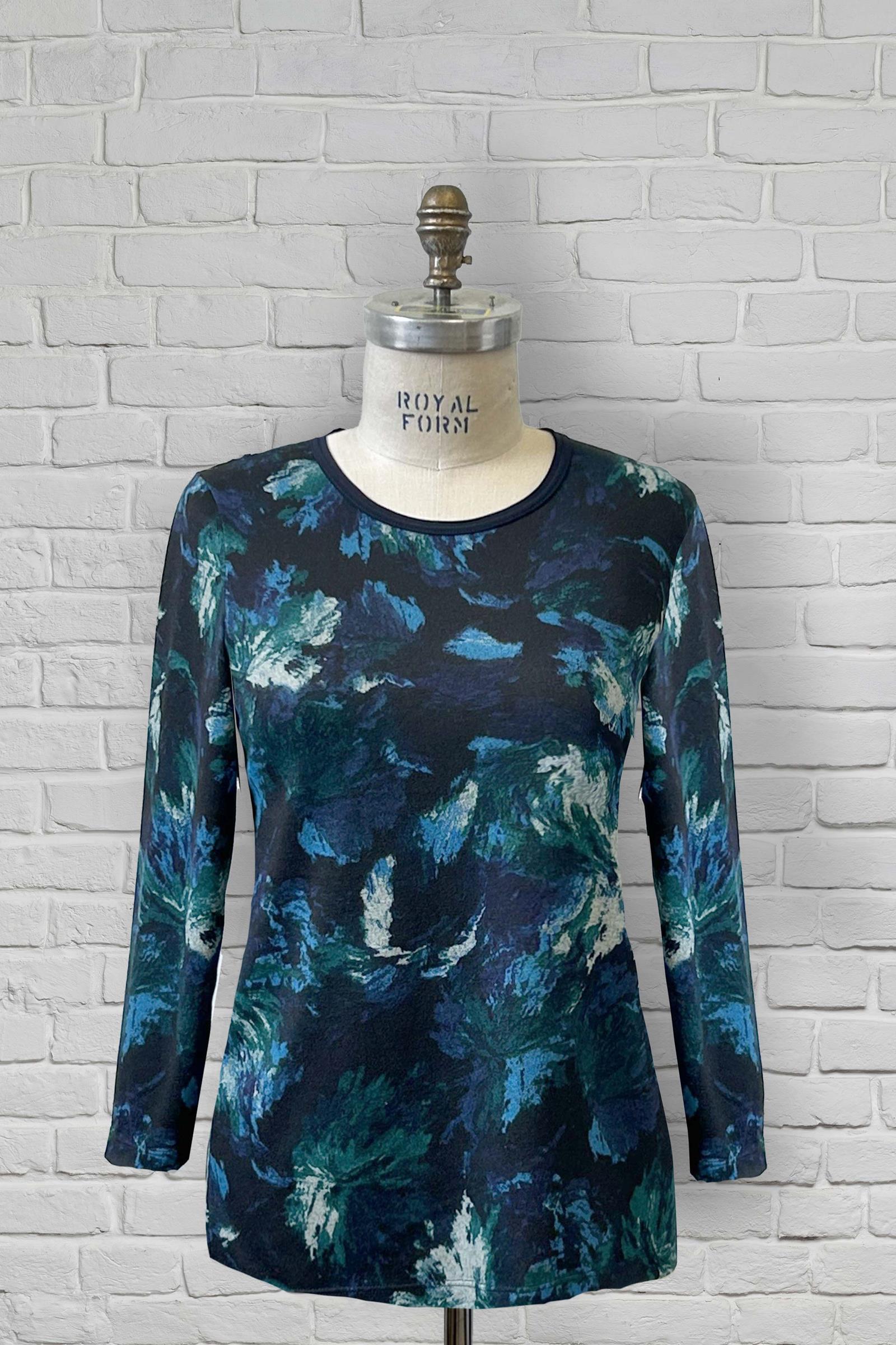 1UT367-2C102-Adaptive Basic Top With Round Neck