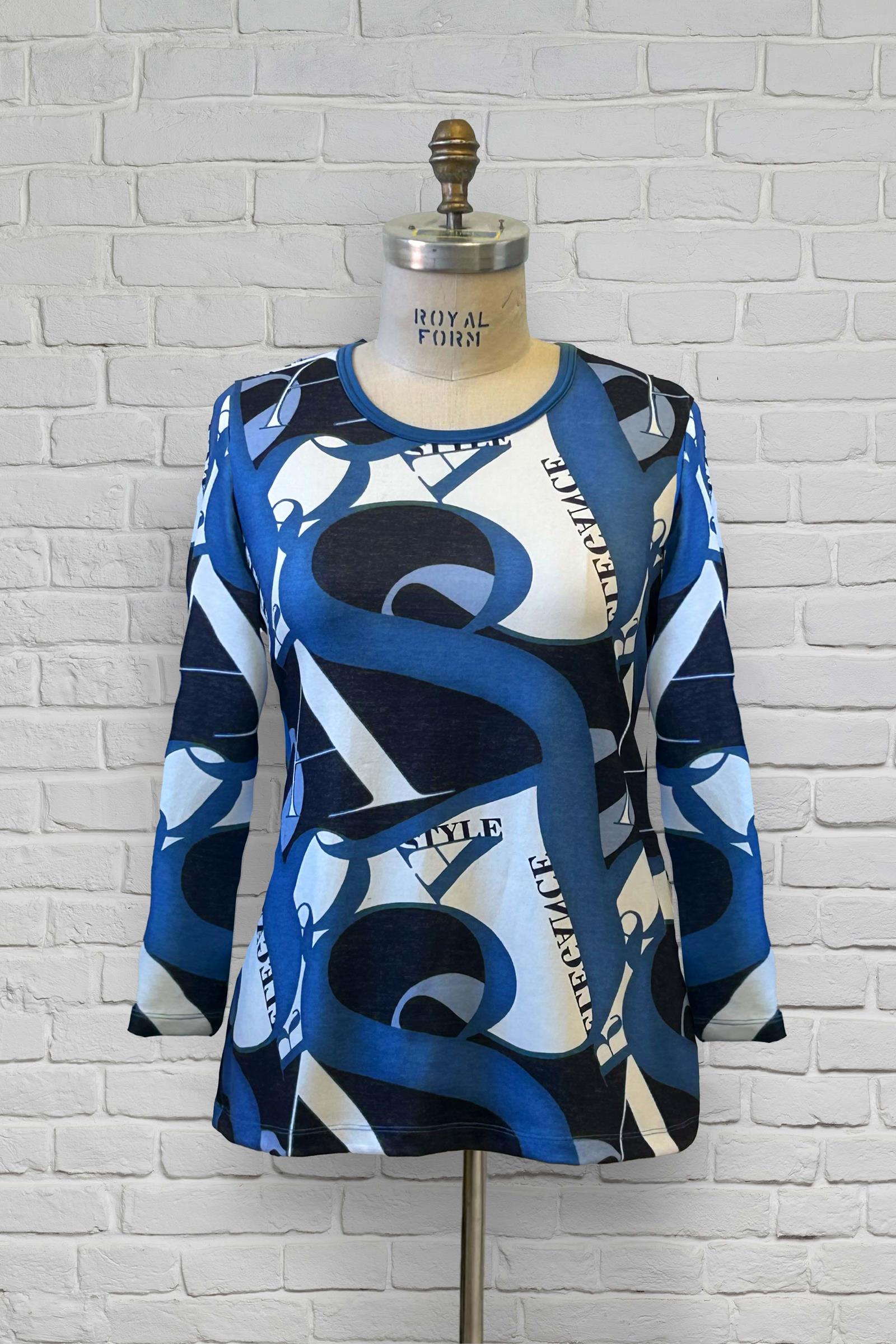 1UT367-2C106-Adaptive Basic Top With Round Neck