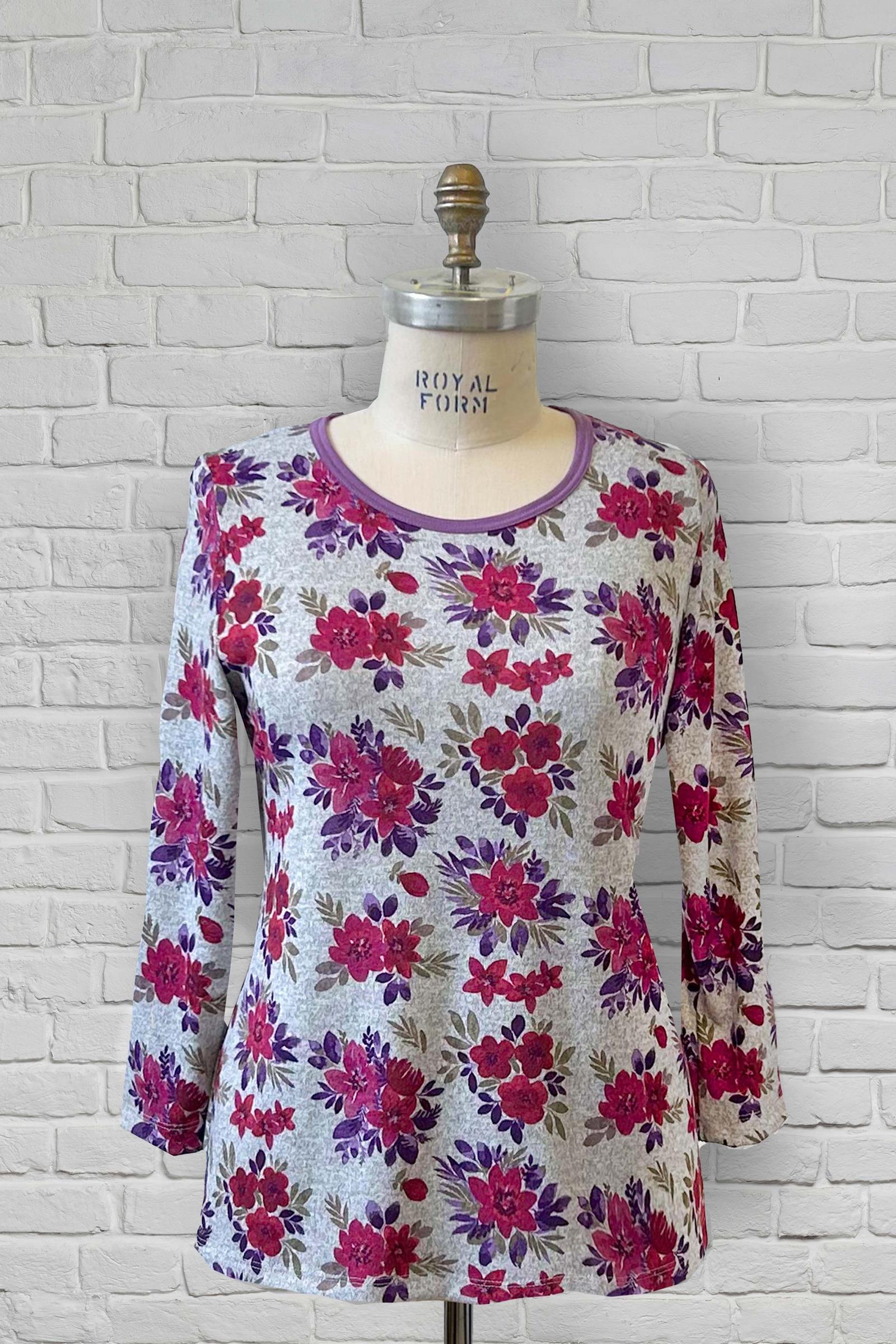 1UT367-2C108-Adaptive Basic Top With Round Neck
