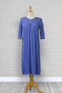 Adaptive Nightgown Open Back, Double Panels, Metal Snaps, Box Pleat