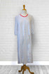 1WN130-1Z302-Adaptive Nightgown, Crew Neck, 2 Buttons