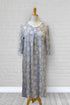 Adaptive Nightgown, Open Back, Double Panels, Metal Snaps, Box Pleat