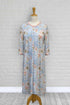 1WN130-2C318-Adaptive Nightgown, Crew Neck, 2 Buttons