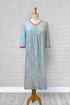 Adaptive Nightgown Open Back, Double Panels, Metal Snaps, Soft Knit Fabric