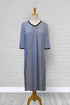 Adaptive Nightgown Open Back, Double Panels, Metal Snaps, Soft Knit Fabric