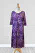 Adaptive Nightgown Open Back, Double Panels, Metal Snaps, Soft Knit Fabric