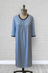 1XN131-2D306-Adaptive Nightgown With Pleats At Neckline
