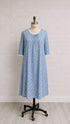 1XN131-2D317-Adaptive Nightgown With Pleats At Neckline
