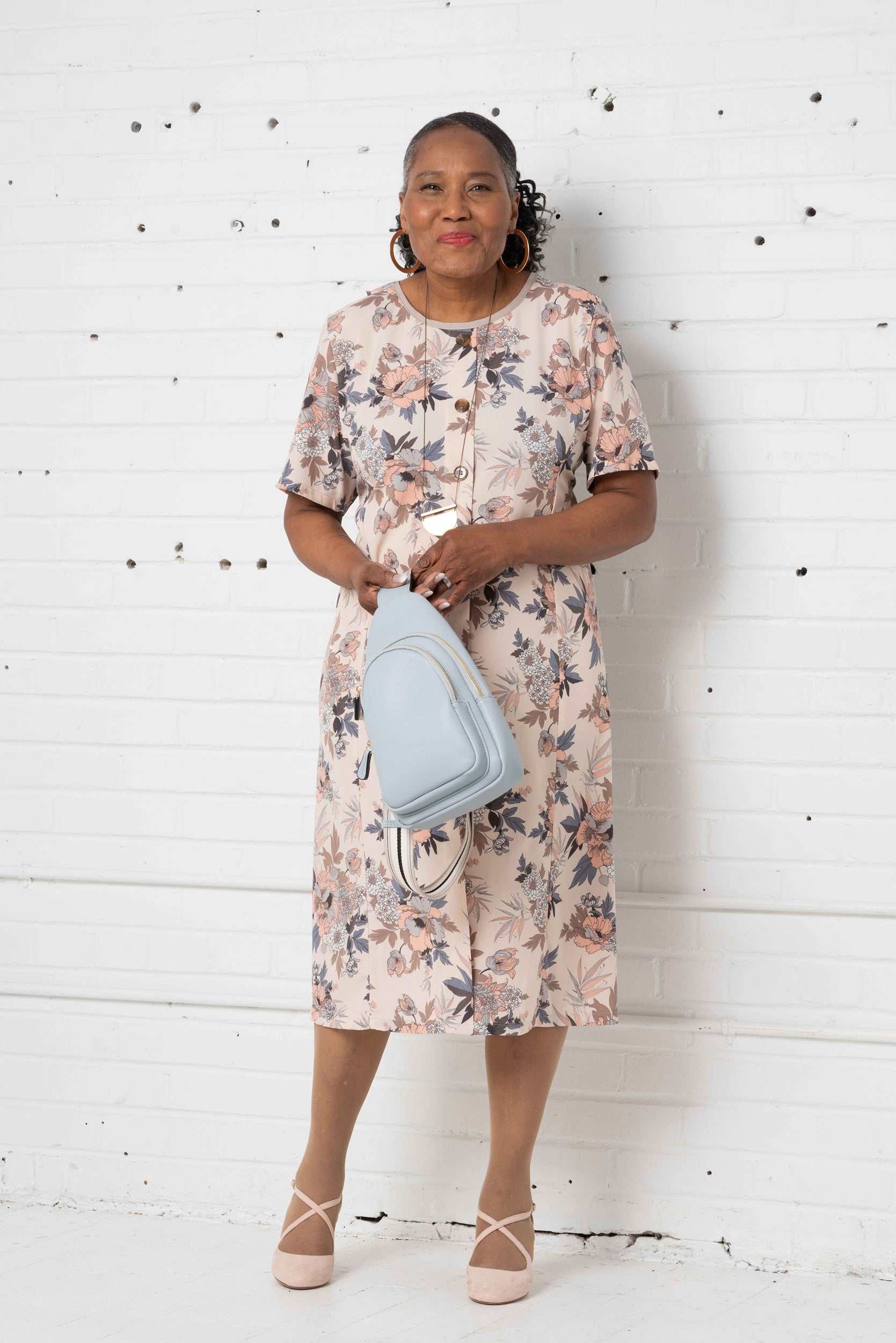 1XR811-Adaptive Dress With Fake Buttoning
