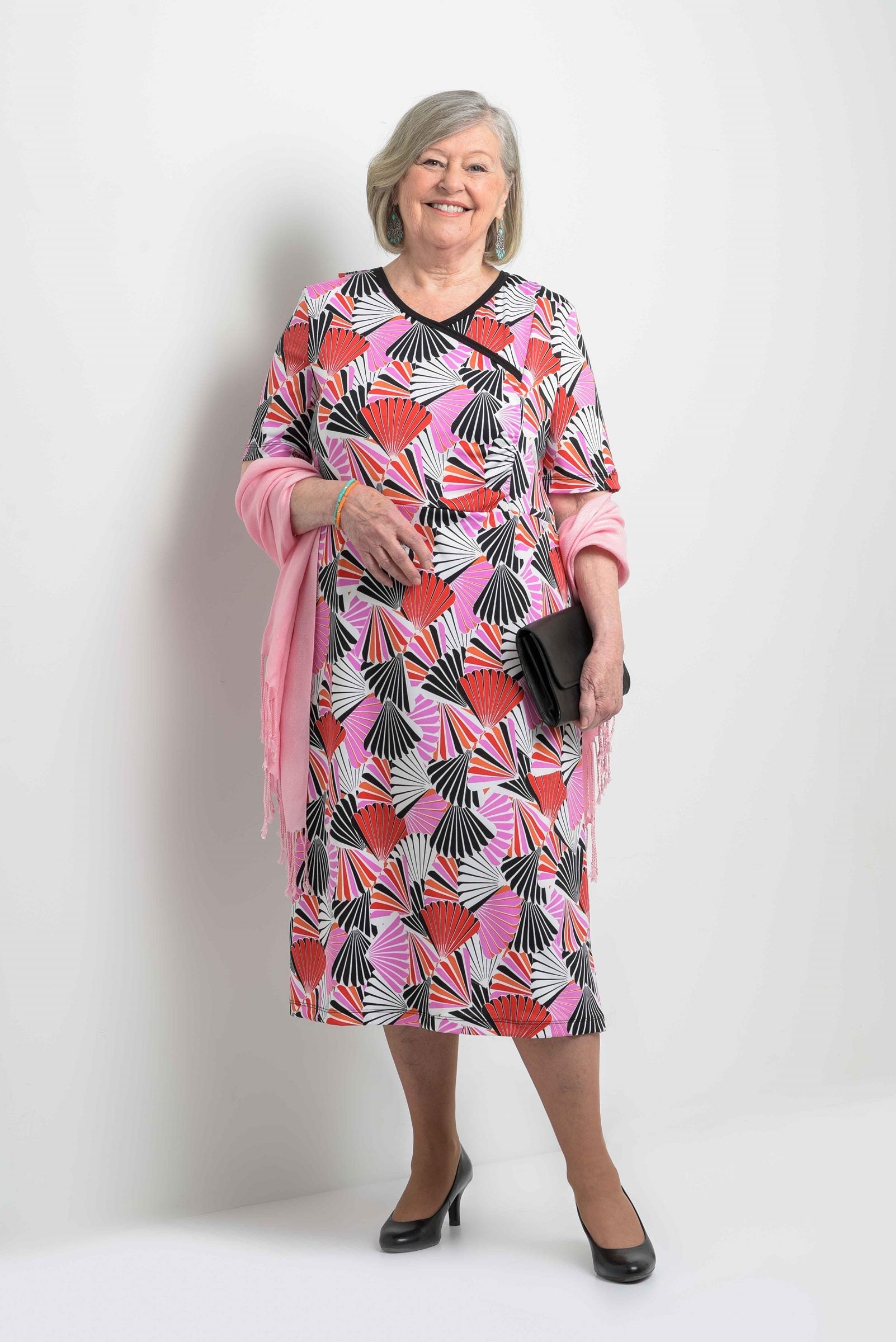 1XR812-Adaptive Cross-Over Dress Short Sleeves