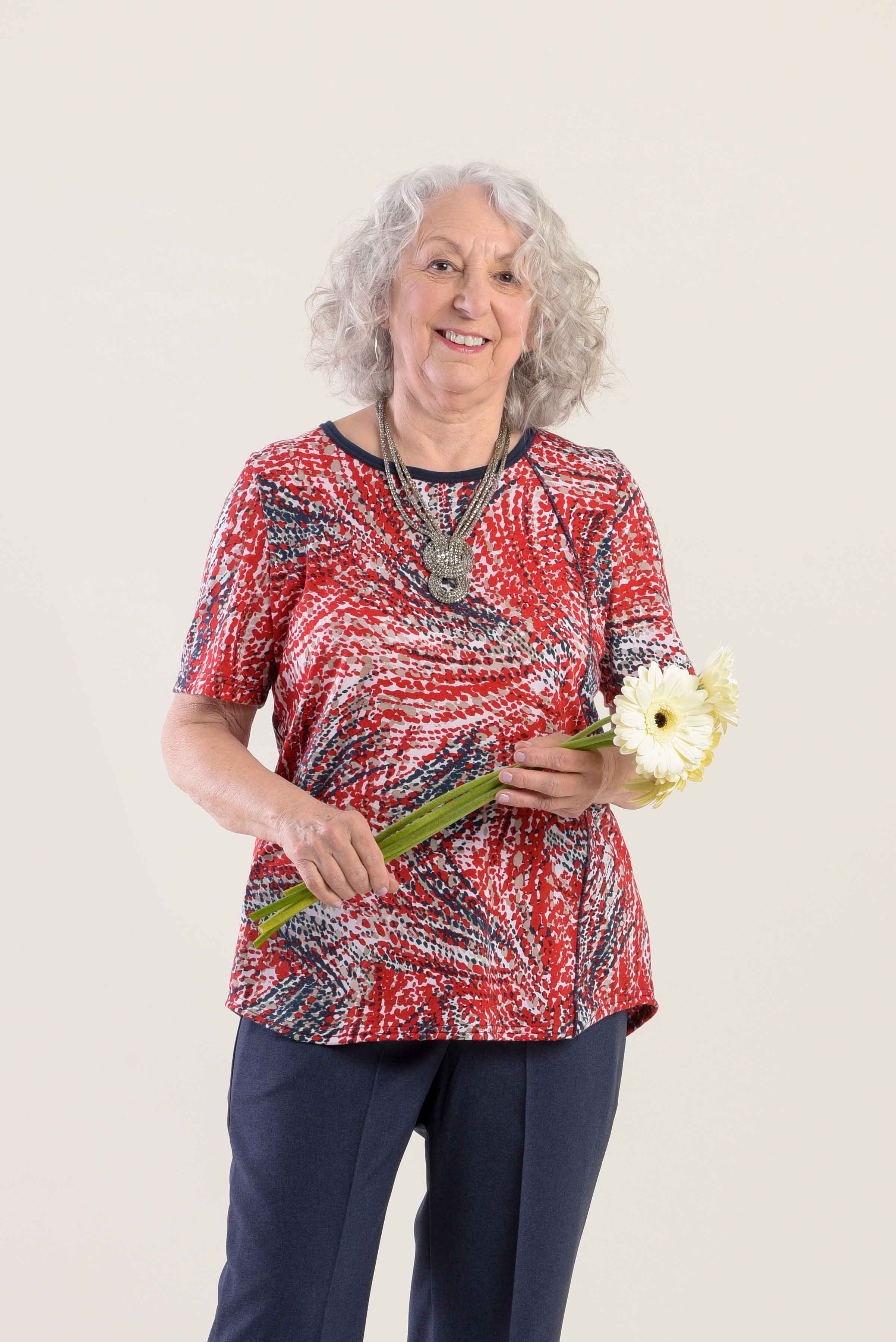 1XT382-1X139-Basic Top With Short Sleeves