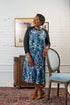 1YR815-2E103-Adaptive Dress Contrasting Color Sleeves