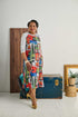 1YR815-2E128-Adaptive Dress Contrasting Color Sleeves