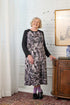 1YR815-2E135-Adaptive Dress Contrasting Color Sleeves