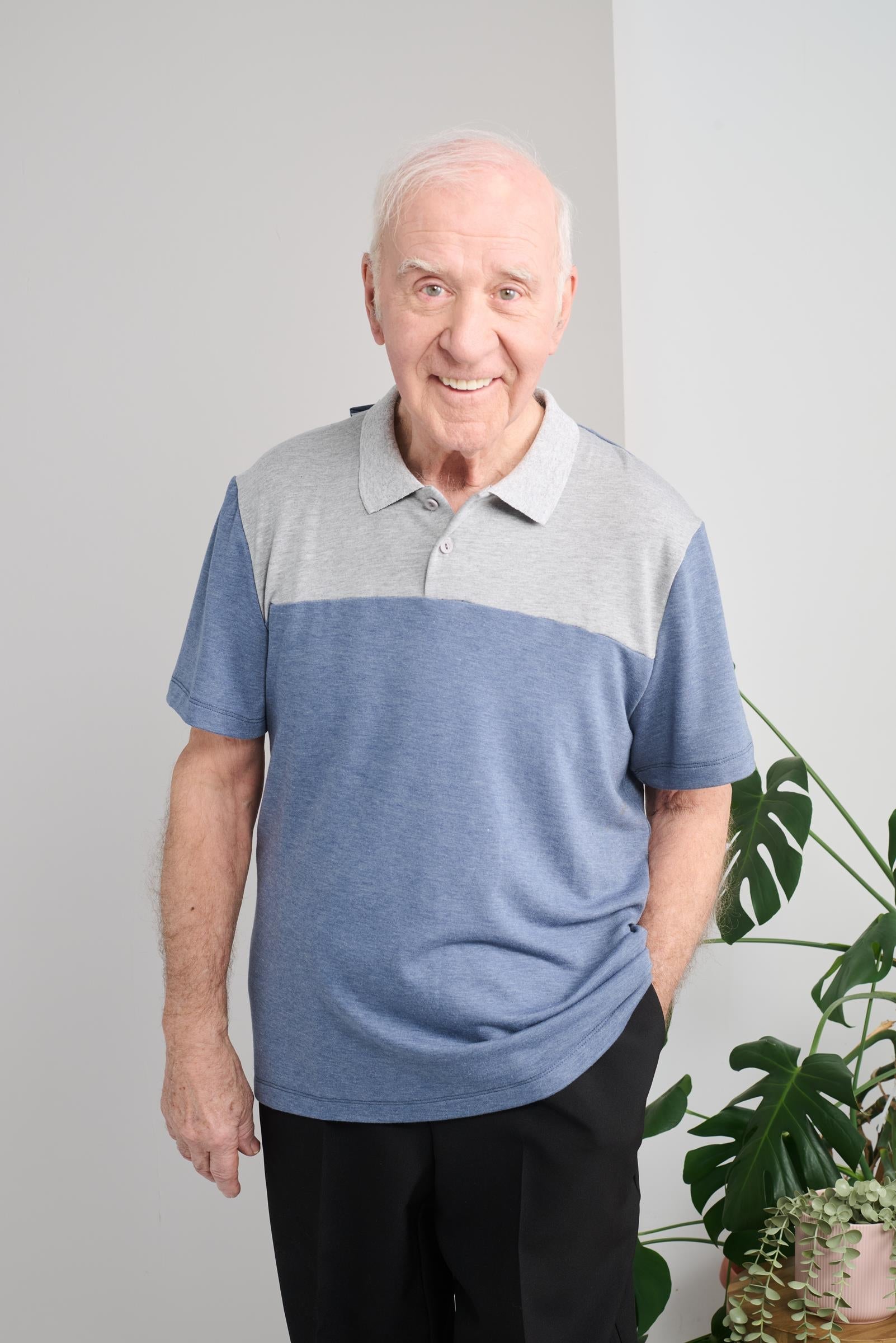 2BHT132-1V605-Adaptive Polo With Short Sleeves, Contrasting Colors