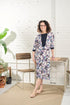 This adaptive dress is designed with 3/4 sleeves, a beautiful floral pattern, and an open back for easy dressing. Metal snaps ensure a secure fit, making it perfect for those with limited mobility. Stay stylish and comfortable with this versatile dress.