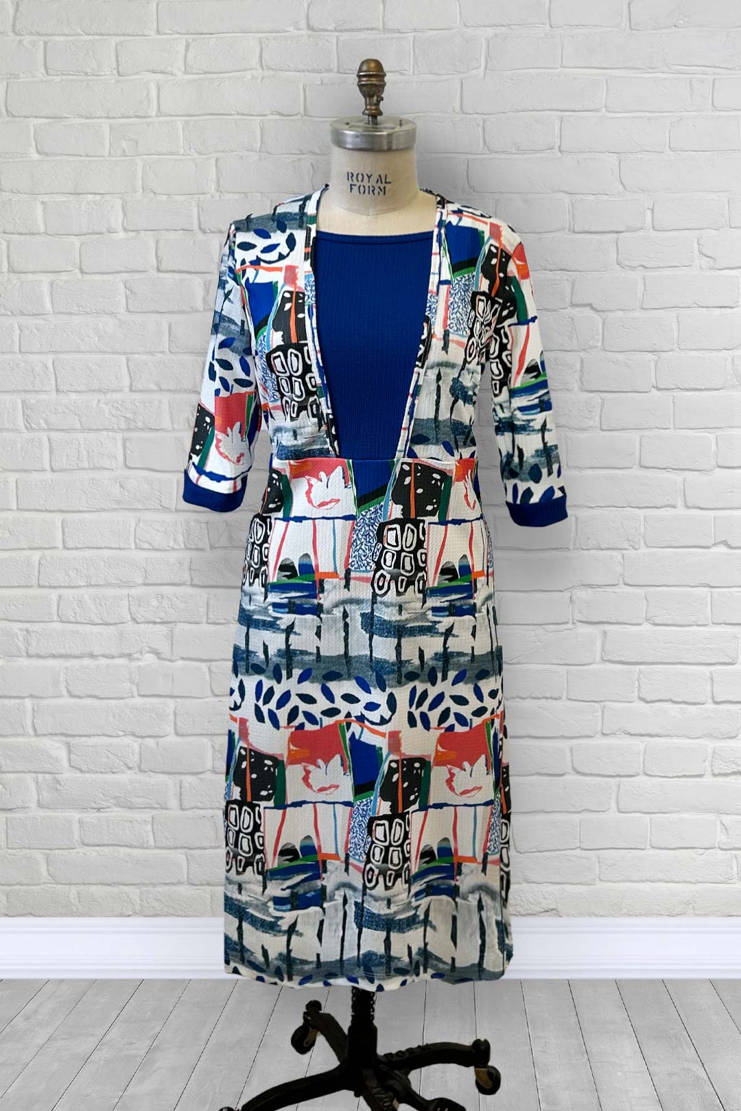 Adaptive Dress - Coral/Blue