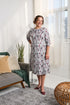 2CR830-2C121-Adaptive Dress With Crew Neck And Topstitch