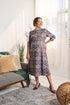 2CR830-2C133-Adaptive Dress With Crew Neck And Topstitch